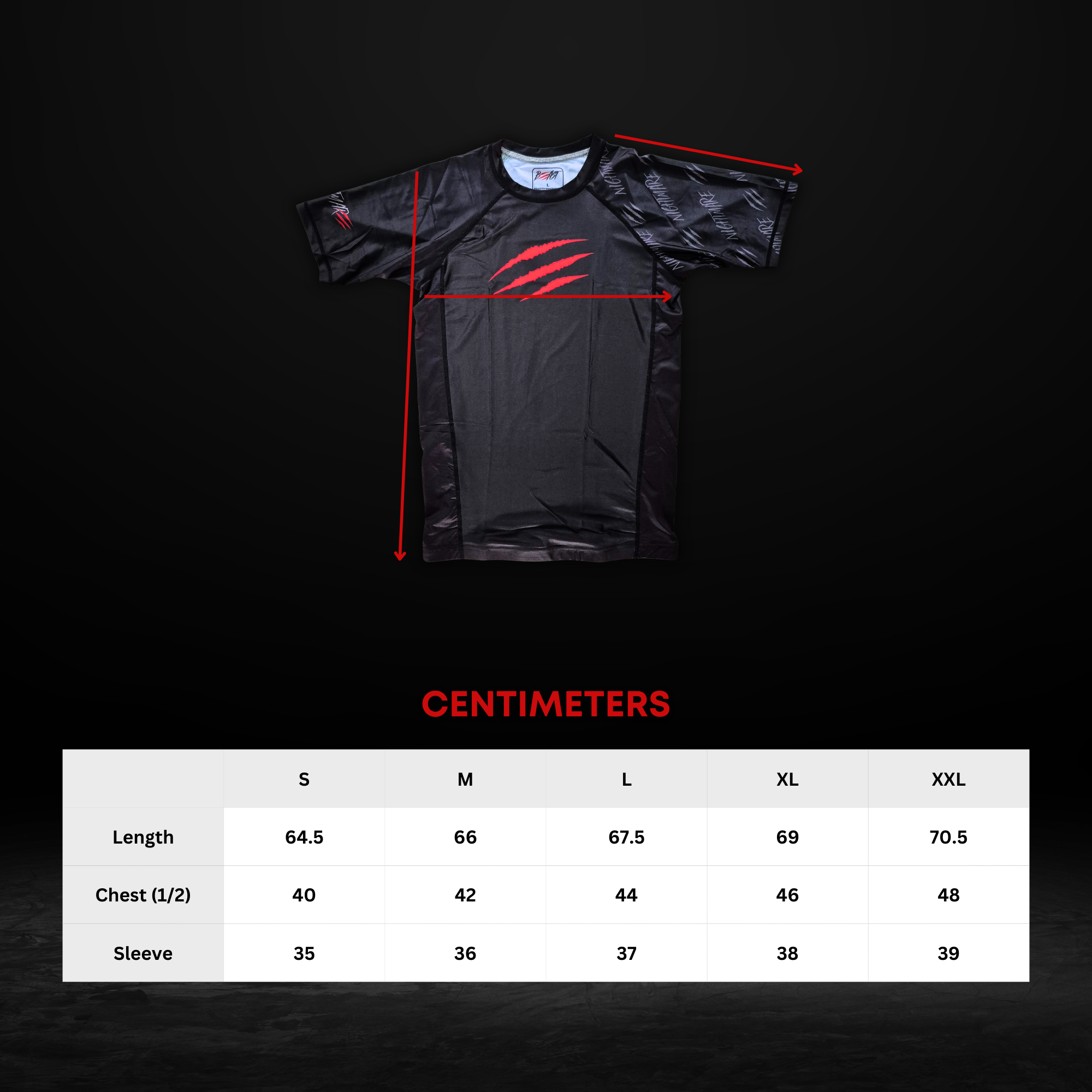 Beast Nightmare Rash Guard Top